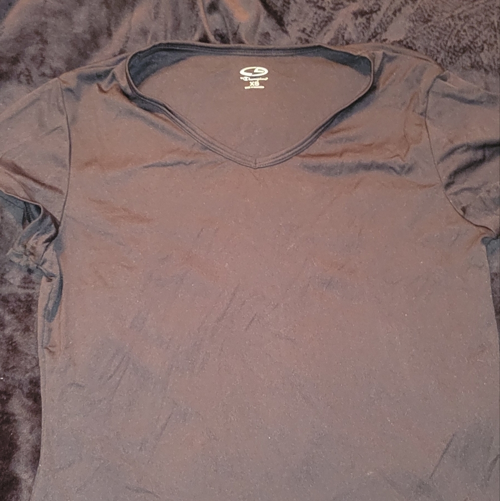 Workout short cap sleeve women's top.